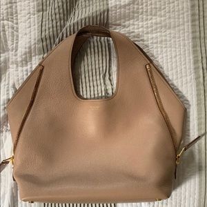 Tom Ford Jennifer Hobo Side Zip Bag in Blush Nude